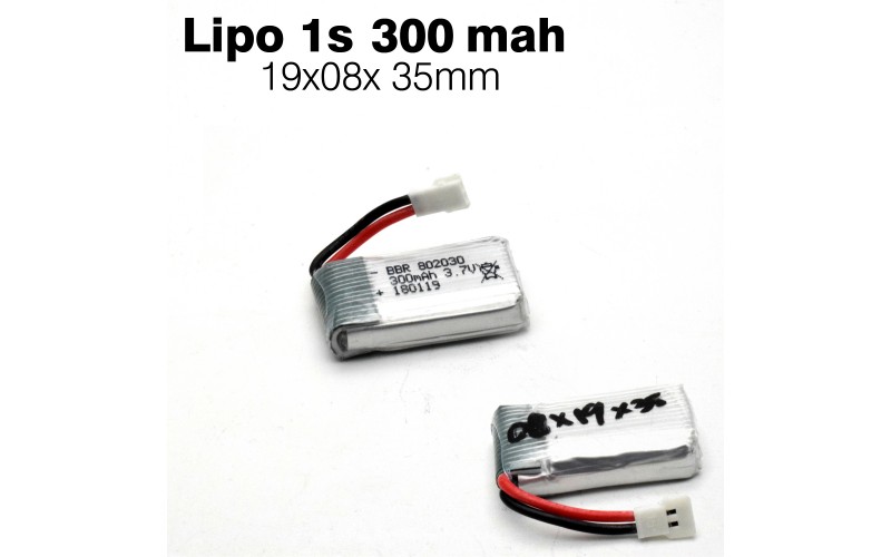 BBR Lipo Battery 1s 3.7v 300mah 25C 